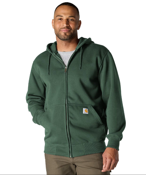 Carhartt Paxton Heavyweight Zipper Hooded Sweatshirt - Forestry Green at Dave's New York