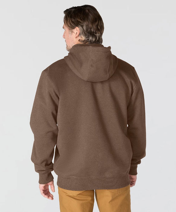 Carhartt Paxton Heavyweight Hooded 1/4-Zip Sweatshirt - Dark Clove Heather at Dave's New York