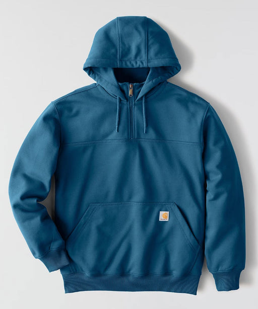 Carhartt Paxton Heavyweight Hooded 1/4-Zip Sweatshirt - Dark Tranquil Blue Heather at Dave's New York