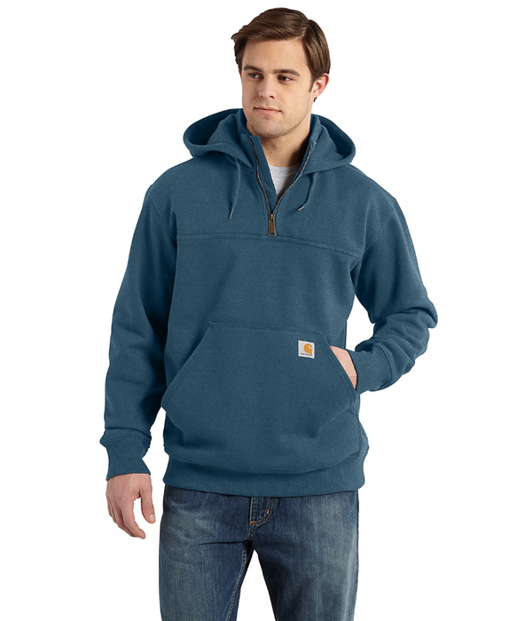 Carhartt Paxton Heavyweight Hooded Sweatshirt - Storm Blue Heather at Dave's New York
