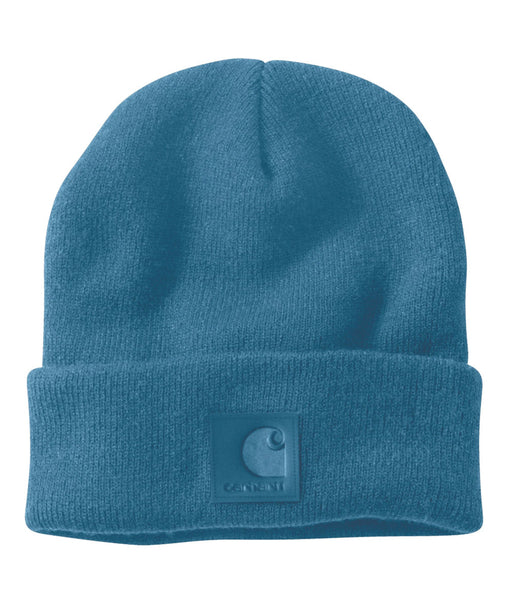 Carhartt Tonal Patch Beanie - Dark Tranquil Blue at Dave's New York