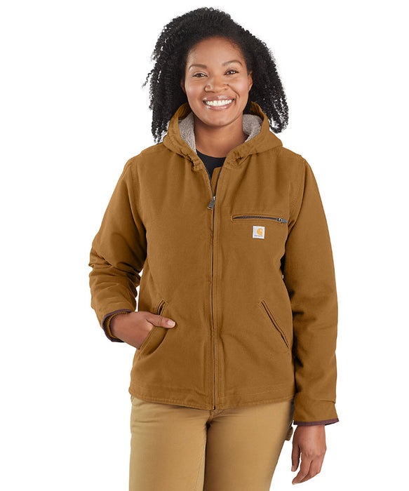 Carhartt Women's Sherpa Lined Sierra Jacket - Carhartt Brown at Dave's New York