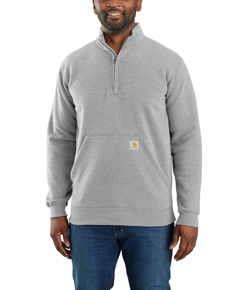 Carhartt Men's Midweight Quarter-Zip Sweatshirt - Heather Grey
