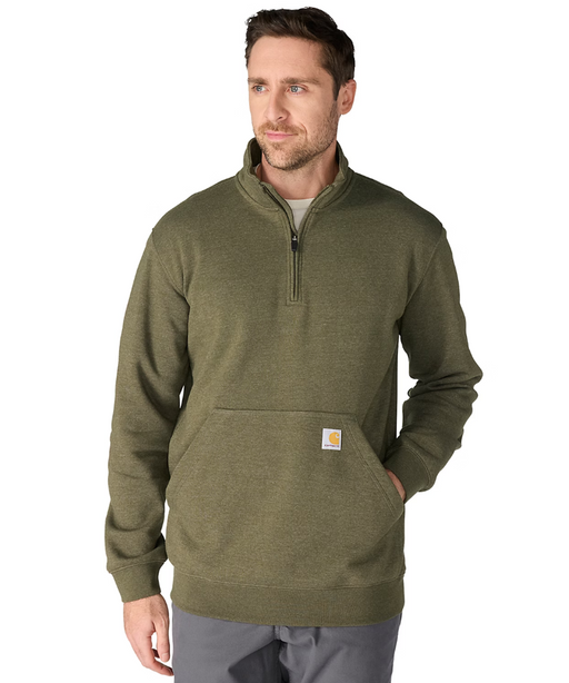 Carhartt Men's Midweight Quarter-Zip Sweatshirt - Burnished Logs Heather at Dave's New York