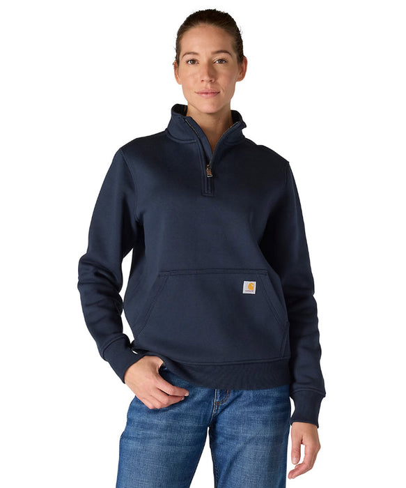 Carhartt Women's Clarksburg Quarter-Zip Sweatshirt - Navy at Dave's New York