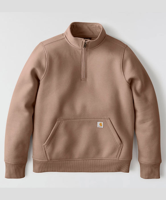Carhartt Women's Clarksburg Quarter-Zip Sweatshirt - Stone Brown at Dave's New York