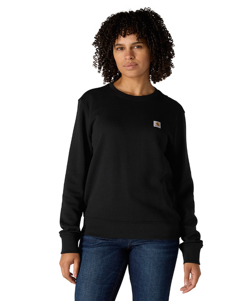 Carhartt Women's Midweight Tencel Crew Neck Sweatshirt - Black at Dave's New York