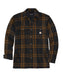 Carhartt Men's Sherpa-Lined Flannel Shirt Jacket - Black at Dave's New York