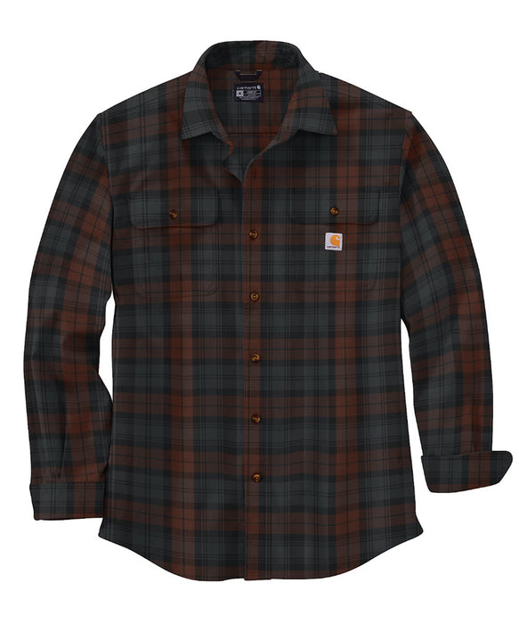 Carhartt Men s Loose Fit Heavyweight Flannel Shirt Mocha