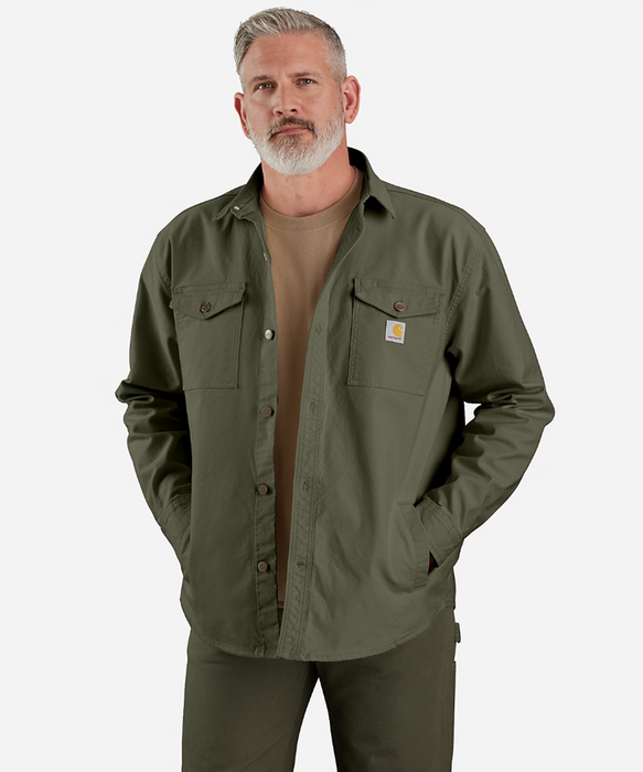 Carhartt Men's Montana Duck Shirt Jacket - Dusty Olive at Dave's New York