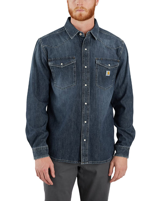 Carhartt Men's Montana Denim Shirt - Wyatt Washed Blue at Dave's New York