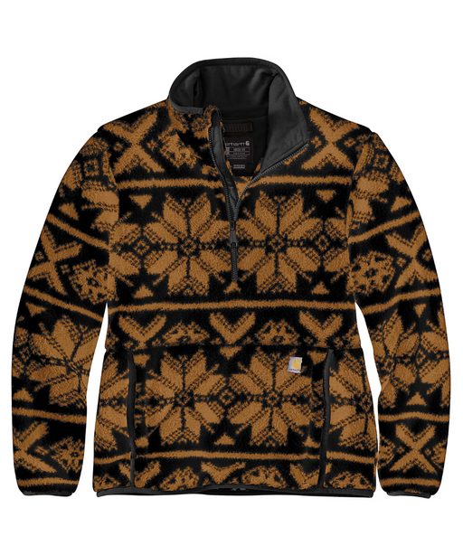 Carhartt Women's Fleece Pullover Jacket - Black Fairisle at Dave's New York