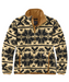 Carhartt Women's Fleece Pullover Jacket - Oat Milk Fairisle at Dave's New York