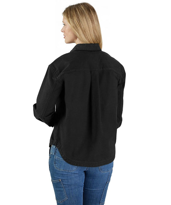 Carhartt Women's Heavyweight Duck Overshirt - Black at Dave's New York