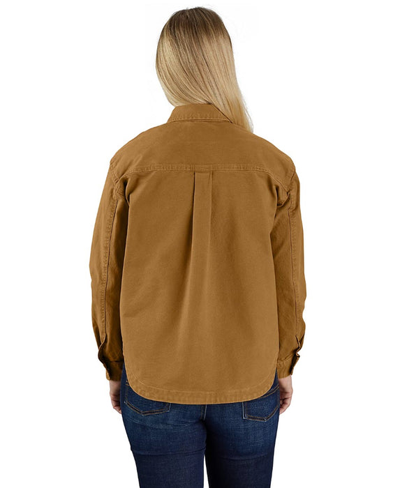 Carhartt Women's Heavyweight Duck Overshirt - Carhartt Brown at Dave's New York