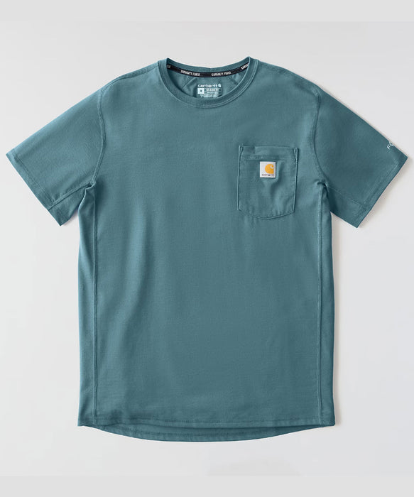 Carhartt Men's Force Short-Sleeve Pocket T-Shirt - Harbor Teal Heather at Dave's New York