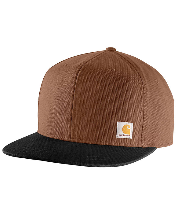 Carhartt Men's Firm Duck Flat Brim Cap - Red Duck at Dave's New York