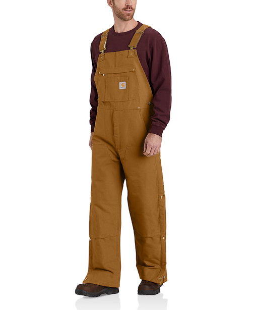 Carhartt Men's Insulated Bib Overalls - Carhartt Brown at Dave's New York