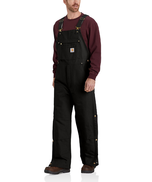 Carhartt Men's Insulated Bib Overalls - Black at Dave's New York