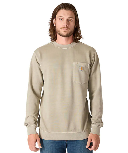 Carhartt Men's Durham Garment-Dyed Sweatshirt - Greige at Dave's New York