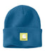 Carhartt Rubber Patch Knit Beanie - Horizon Blue at Dave's New York