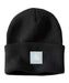 Carhartt Rubber Patch Knit Beanie - Black/Early Fog at Dave's New York