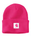 Carhartt Rubber Patch Knit Beanie - Pink Glow at Dave's New York