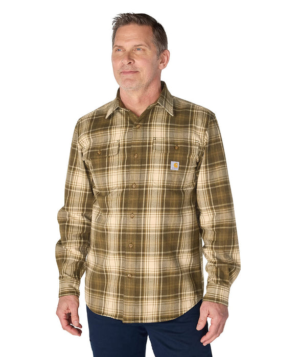 Carhartt Men's Hubbard Loose Fit Plaid Shirt - Burnished Logs at Dave's New York