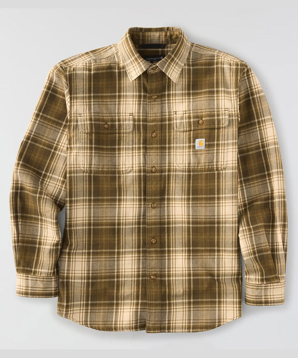 Carhartt Men's Hubbard Loose Fit Plaid Shirt - Burnished Logs at Dave's New York