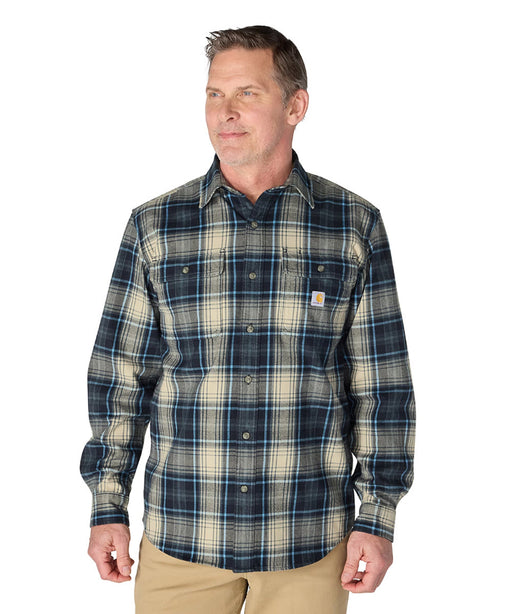 Carhartt Men's Hubbard Loose Fit Plaid Shirt - Navy at Dave's New York