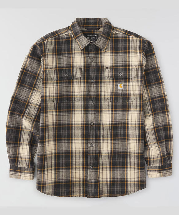 Carhartt Men's Hubbard Loose Fit Plaid Shirt - Black at Dave's New York