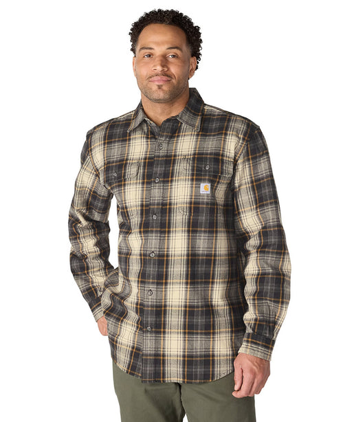 Carhartt Men's Hubbard Loose Fit Plaid Shirt - Black at Dave's New York