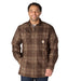 Carhartt Men's Hubbard Sherpa Lined Flannel Shirt Jac - Dark Clove at Dave's New York