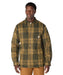 Carhartt Men's Hubbard Sherpa Lined Flannel Shirt Jac - Night Fatigue at Dave's New York