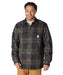 Carhartt Men's Hubbard Sherpa Lined Flannel Shirt Jac - Navy/Shadow at Dave's New York
