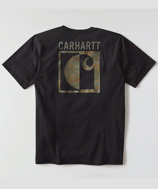 Carhartt Irvine Relaxed Block Camo T-Shirt - Black at Dave's New York