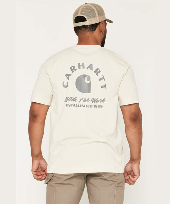 Carhartt Irvine Relaxed Made for Work T-shirt - Oat Milk at Dave's New York