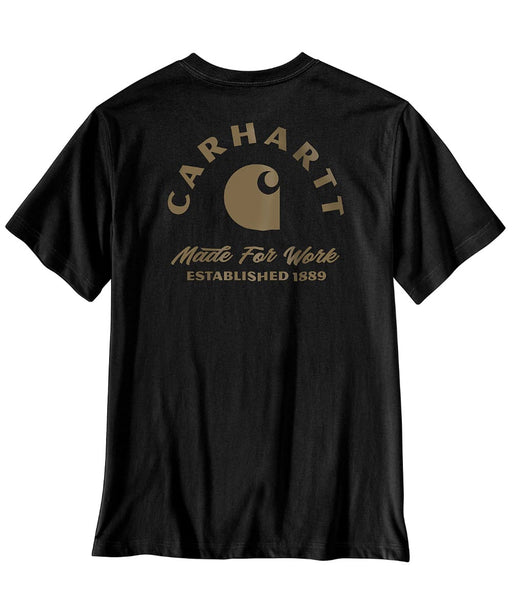 Carhartt Irvine Relaxed Made for Work T-shirt - Black at Dave's New York
