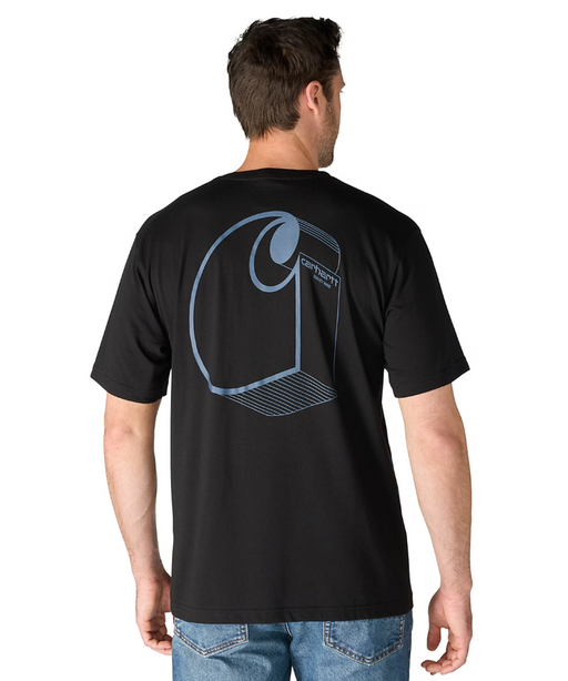 Carhartt Men's Irvine 3D Logo T-shirt - Black at Dave's New York