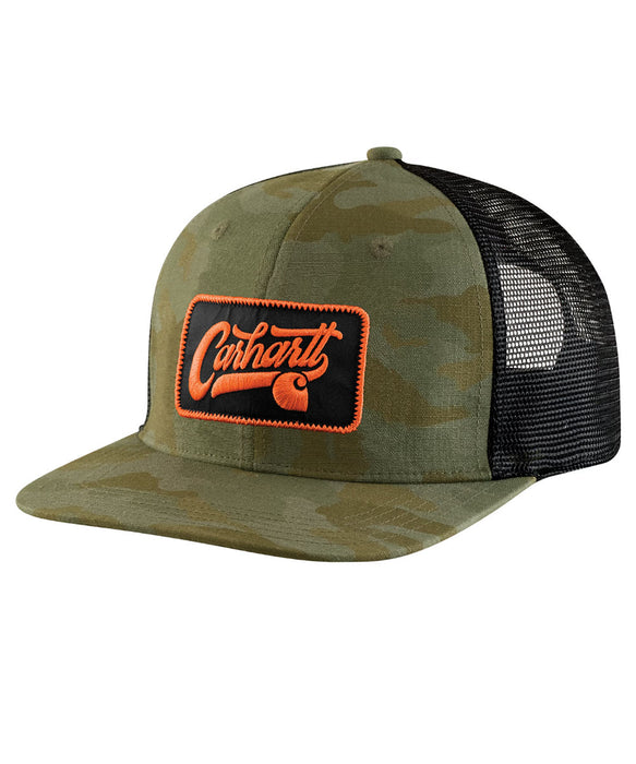 Carhartt Mesh Back Patch Cap - Army Green Camo at Dave's New York
