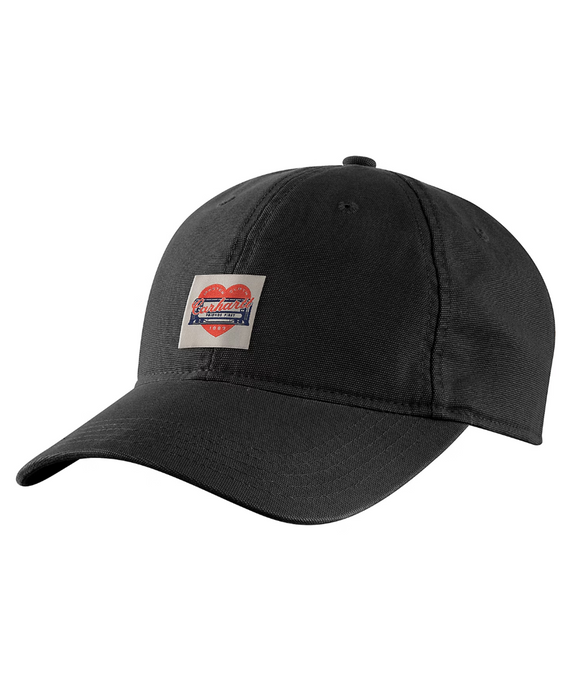 Carhartt Heart Patch Canvas Cap - Black at Dave's New York
