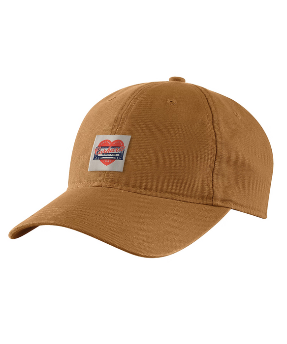 Carhartt Heart Patch Canvas Cap - Carhartt Brown at Dave's New York