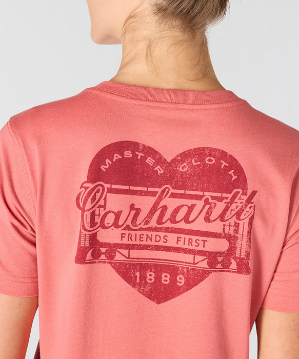 Carhartt Women's Irvine Heritage Heart T-shirt - Light Amber at Dave's New York