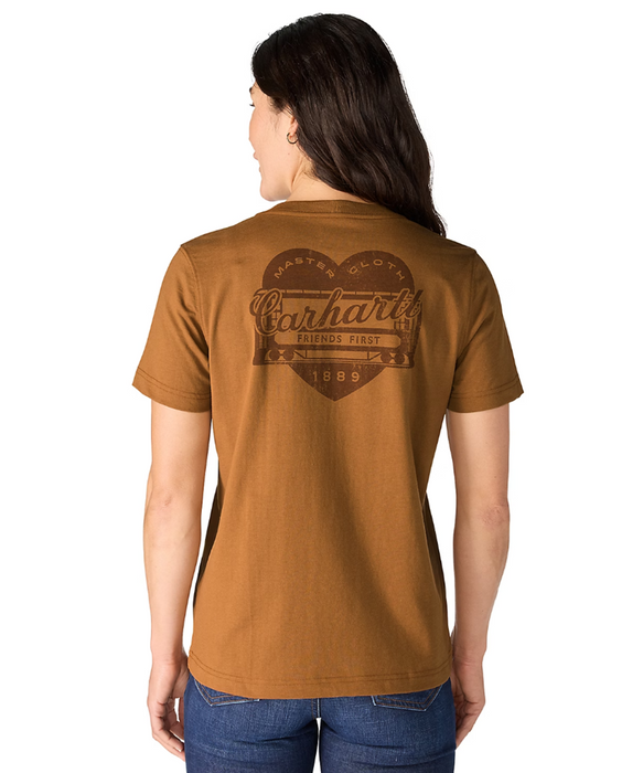 Carhartt Women's Irvine Heritage Heart T-shirt - Carhartt Brown at Dave's New York