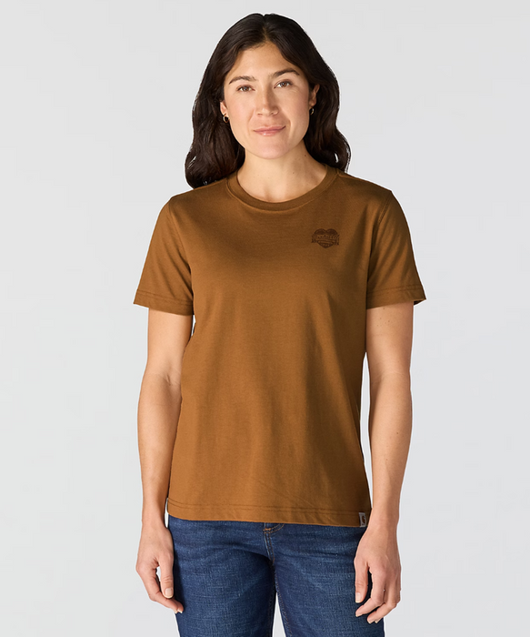 Carhartt Women's Irvine Heritage Heart T-shirt - Carhartt Brown at Dave's New York