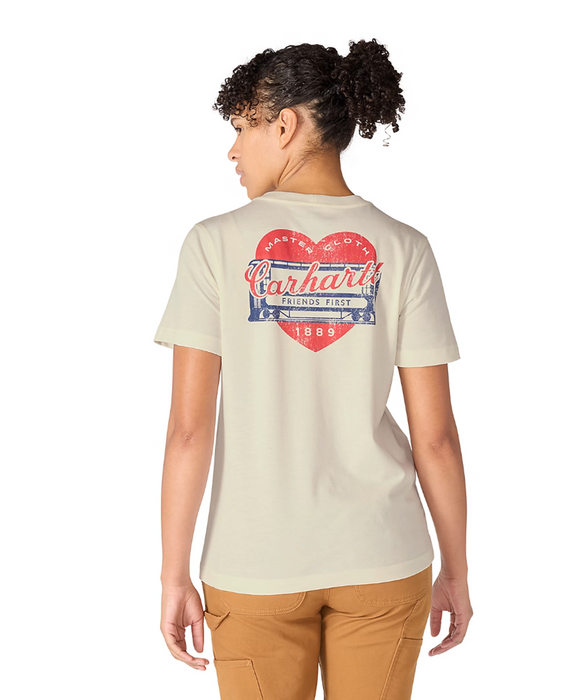 Carhartt Women's Irvine Heritage Heart T-shirt - Eggshell at Dave's New York