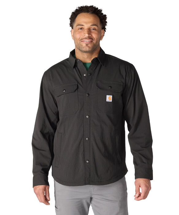 Carhartt Men's Force Lined Shirt Jac - Black at Dave's New York