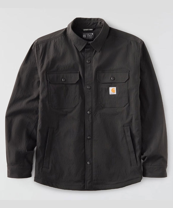Carhartt Men's Force Lined Shirt Jac - Black at Dave's New York
