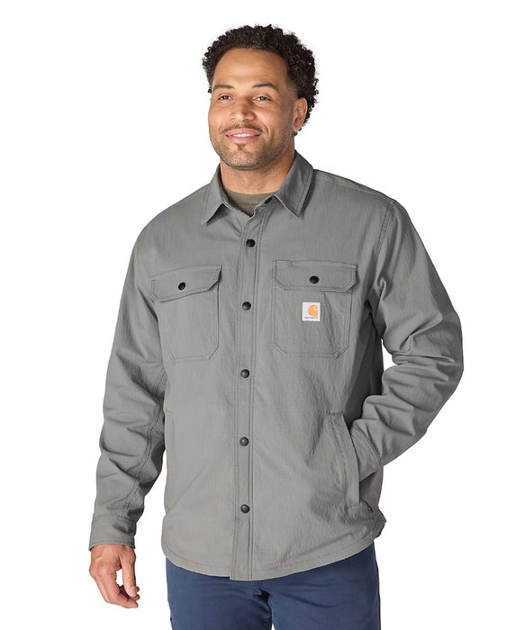 Carhartt Men's Force Lined Shirt Jac - Steel at Dave's New York