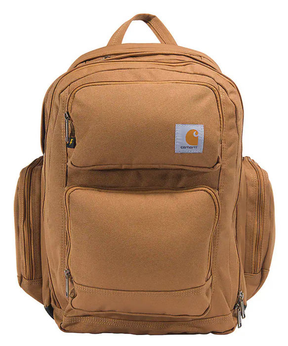 Carhartt 35L Triple-Compartment Backpack - Carhartt Brown